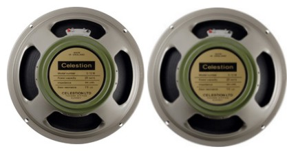 PAIR PACK (2x) Celestion G12M Heritage Greenback Speakers 8ohm